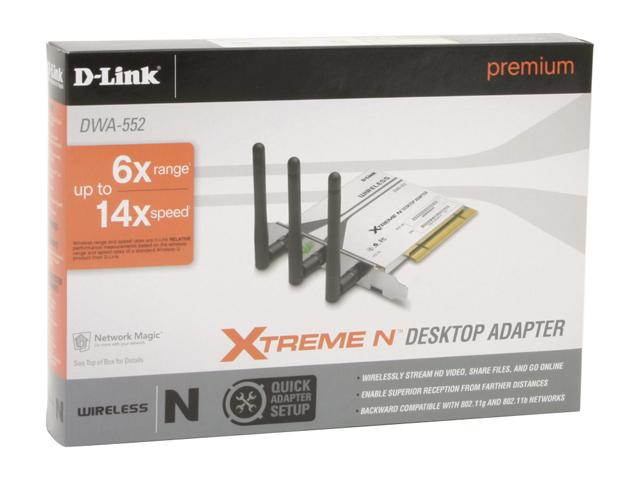 D-Link DWA-552 32-bit PCI Xtreme Desktop Adapter