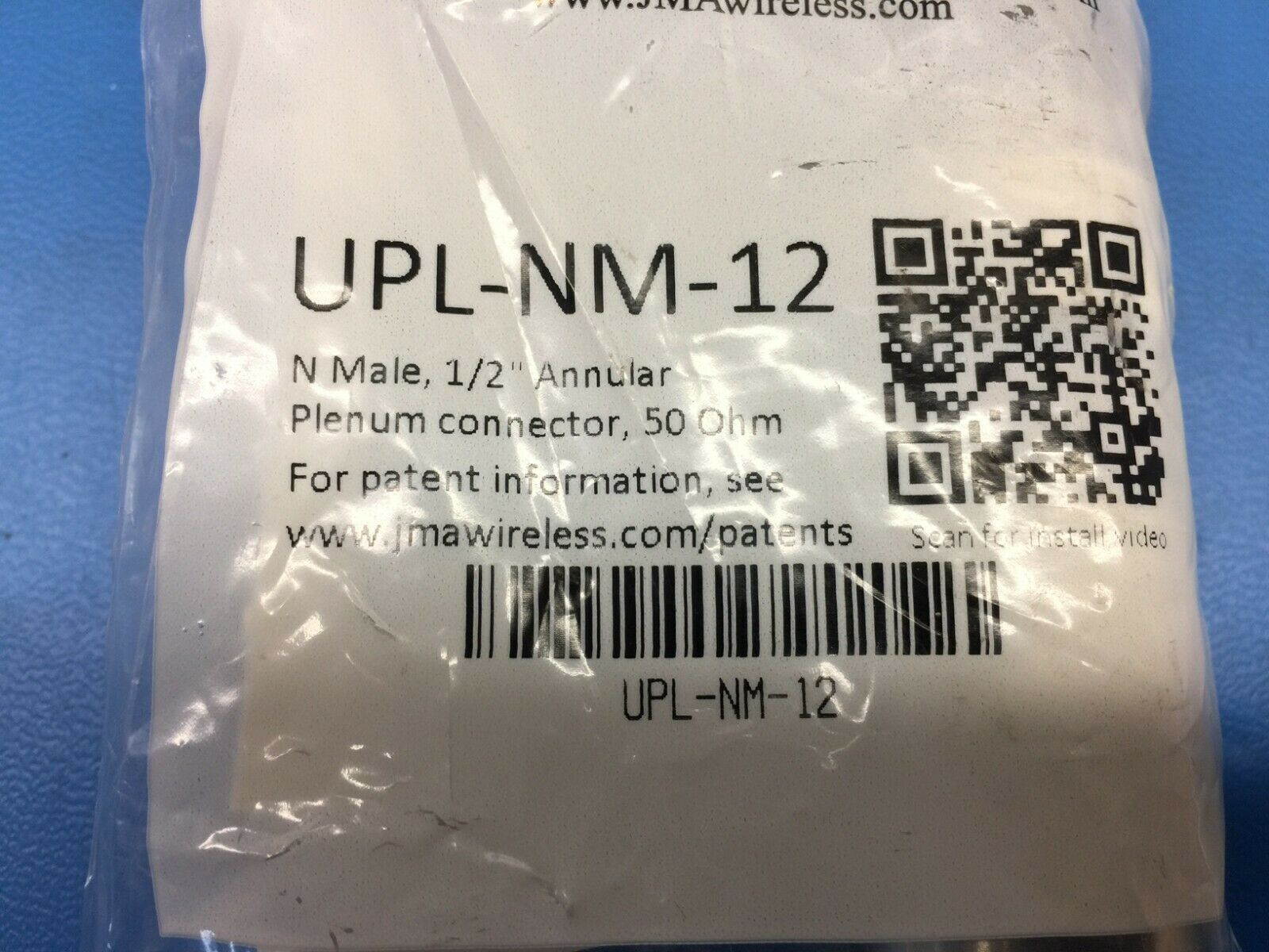 JMA Wireless UPL-NM-12 N Male Connector For 1/2" Annular Plenum Cable