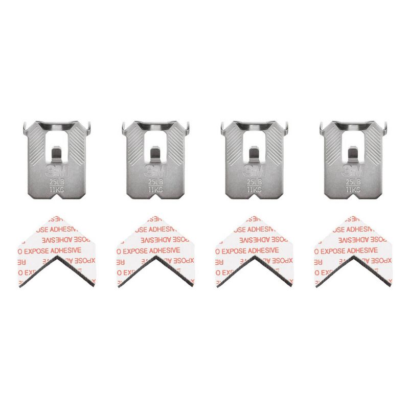 3M 25lb CLAW Drywall Picture Hanger with Temporary Spot Marker + 4 hangers and 4 markers