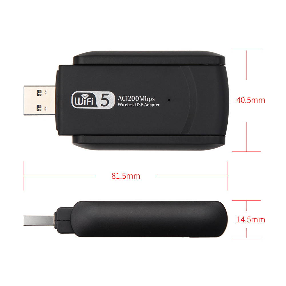 1200Mbps USB 3.0 Wifi Adapter With Antenna External Network Card For PC Dual Band