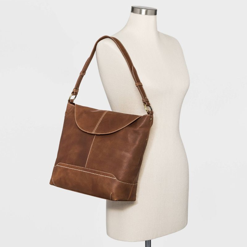 Bolo Elaina Snap Flap Closure Shoulder Bag - Leather