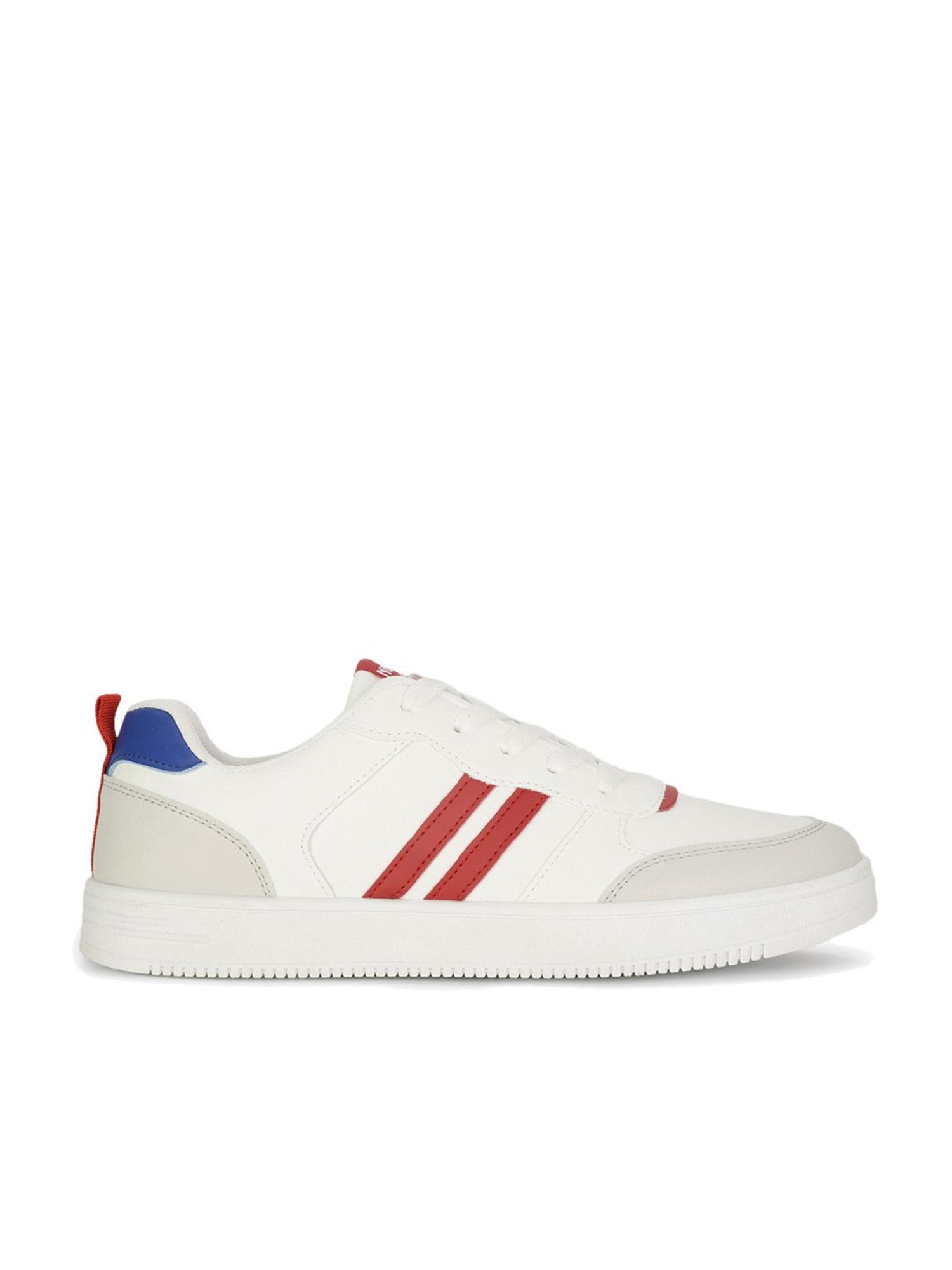 North Star by Bata Men's White Casual Sneakers