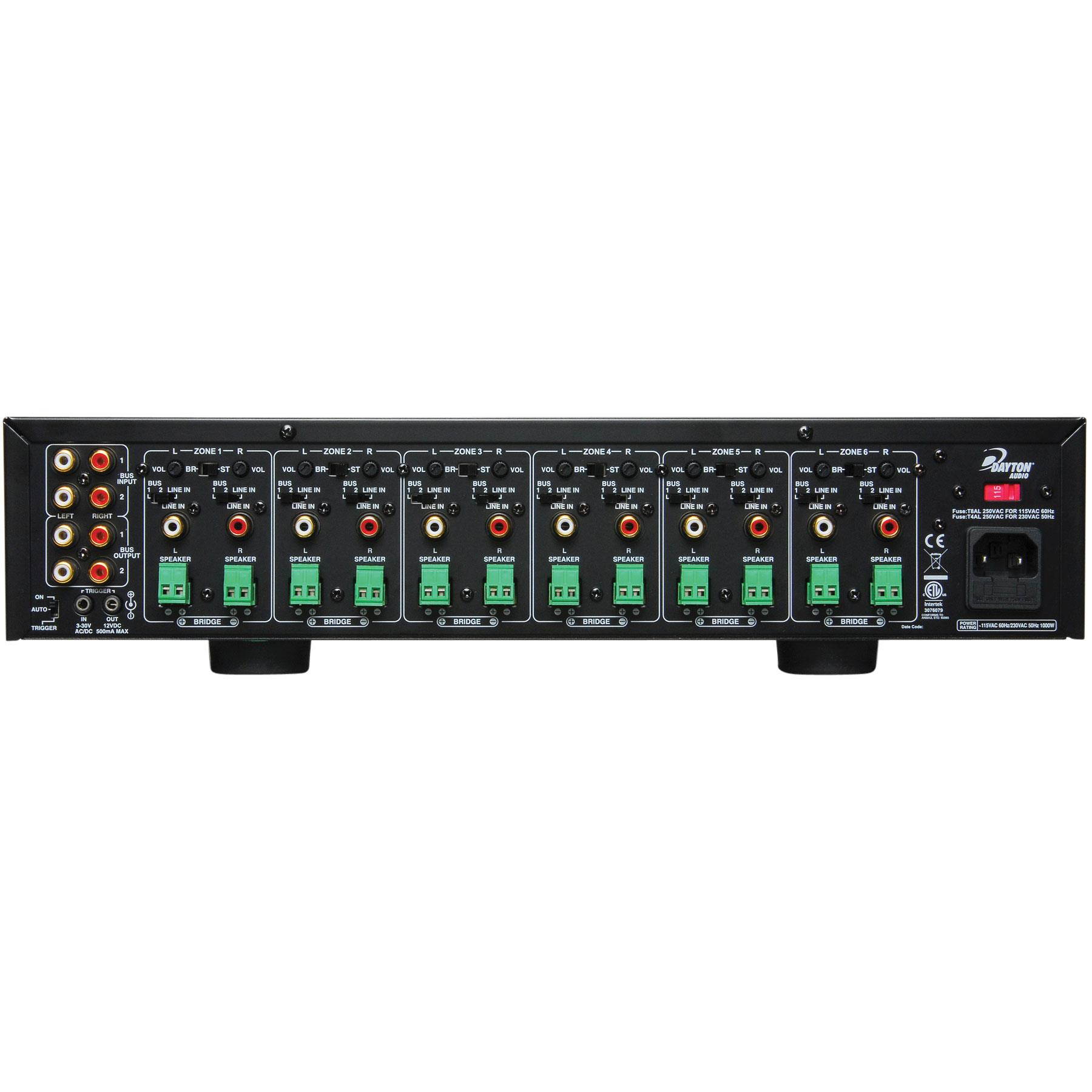 Dayton Audio MA1240a Multi-Zone 12 Channel Amplifier 300-815