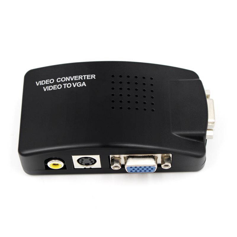 BNC to VGA Converter, BNC to VGA Video PC Converter Adapter Coaxial Monitoring Host Device to Display