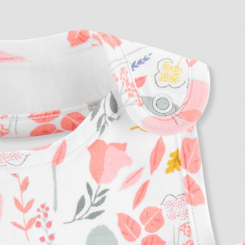 Baby Girls' 3pk Butterfly Floral Bib - Just One You® made by carter's White/Pink One Size