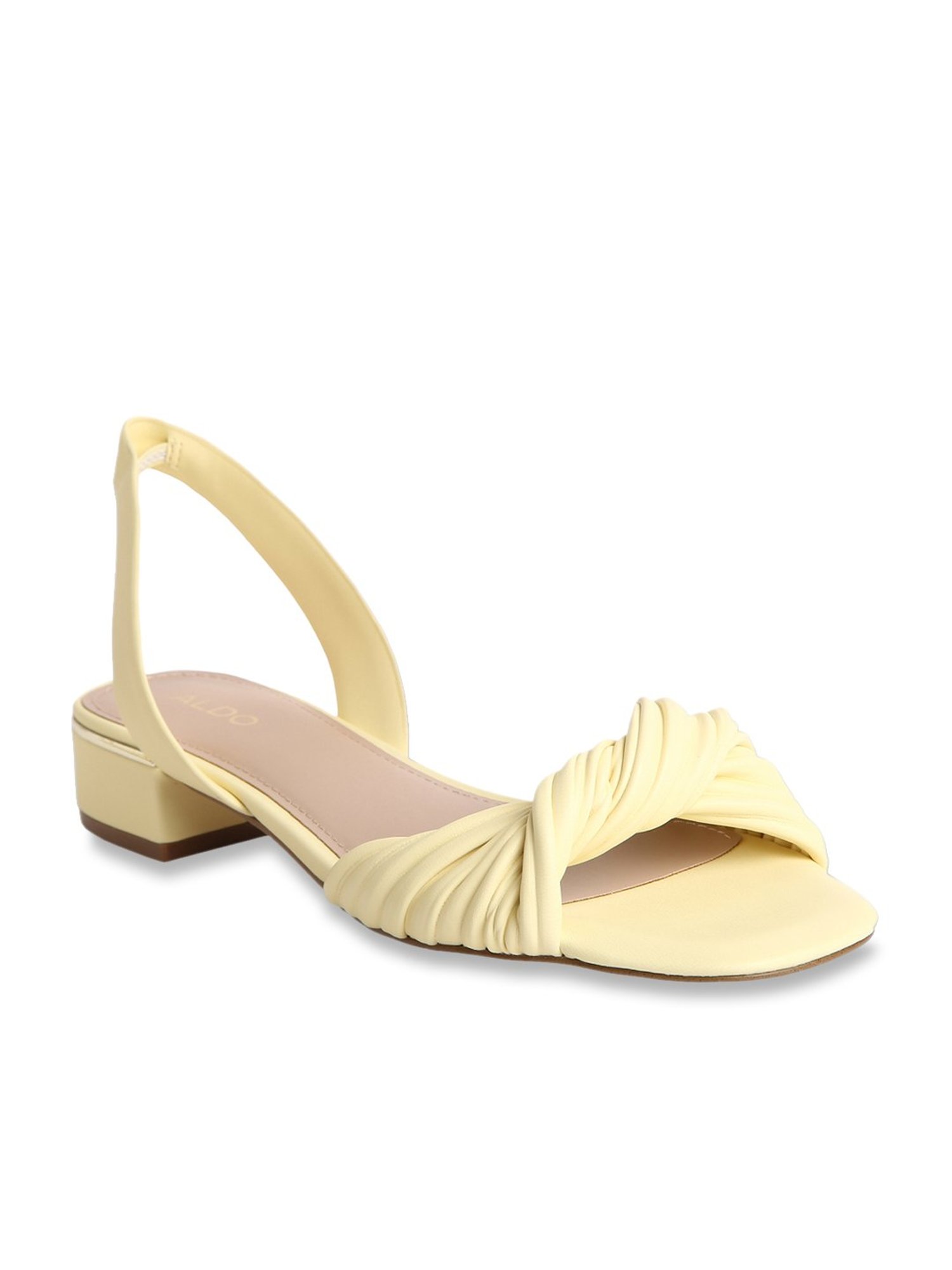 Aldo Women's Yellow Sling Back Sandals