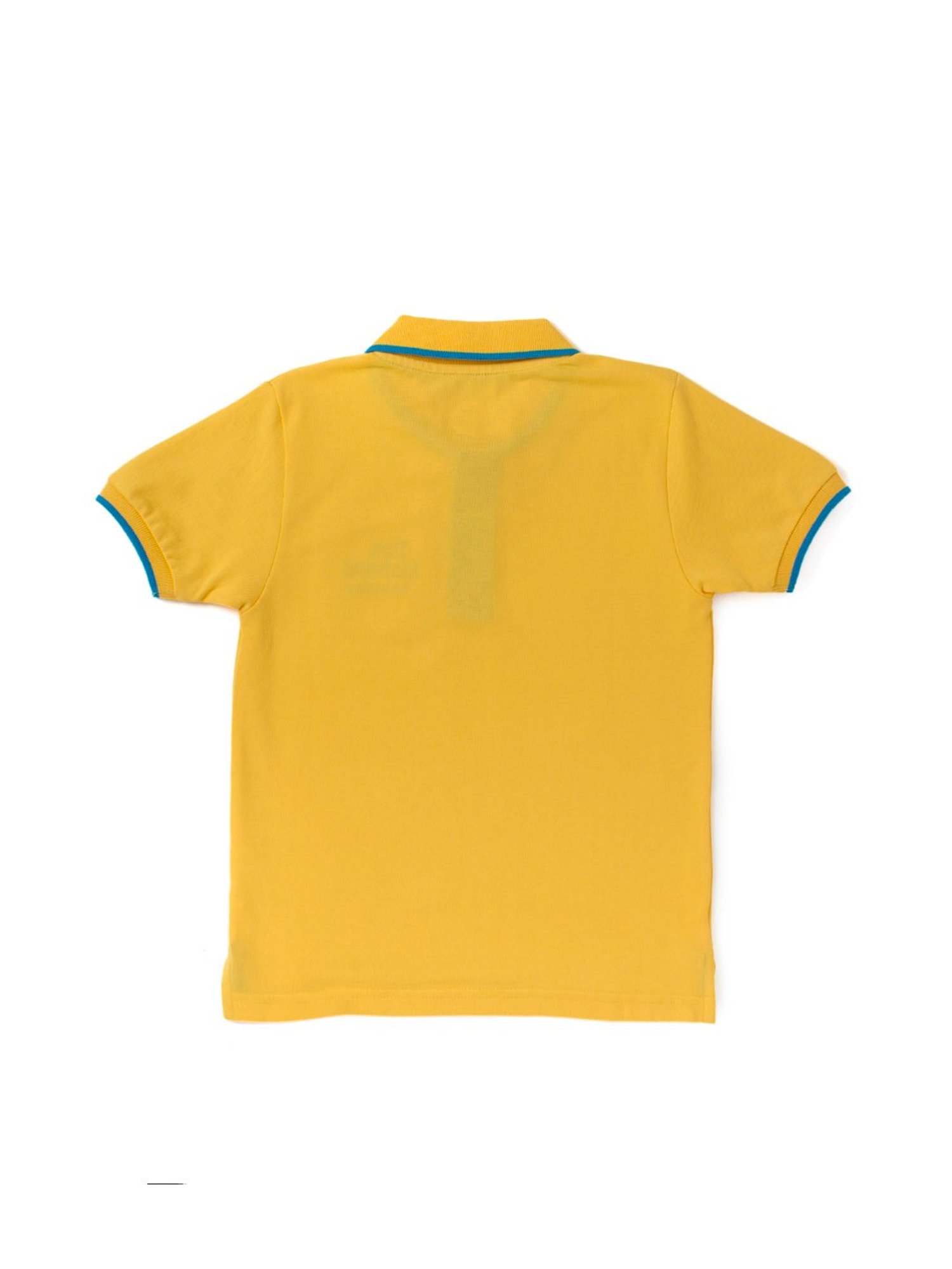Cub McPaws Kids Yellow Solid Polo