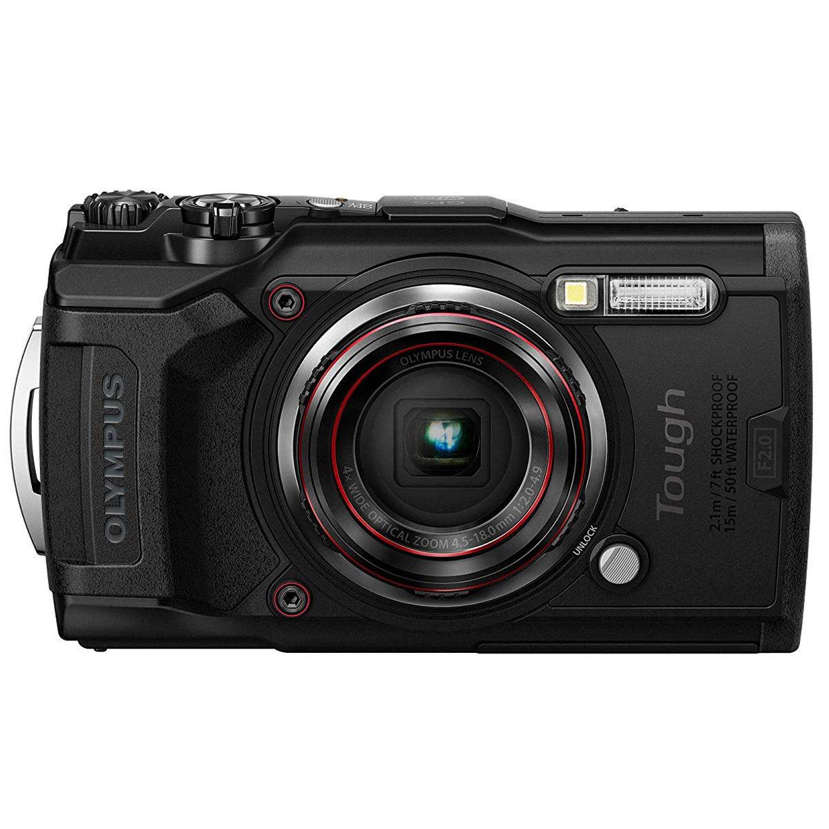 Olympus Tough TG-6 Waterproof Camera, Black (050332192430)
