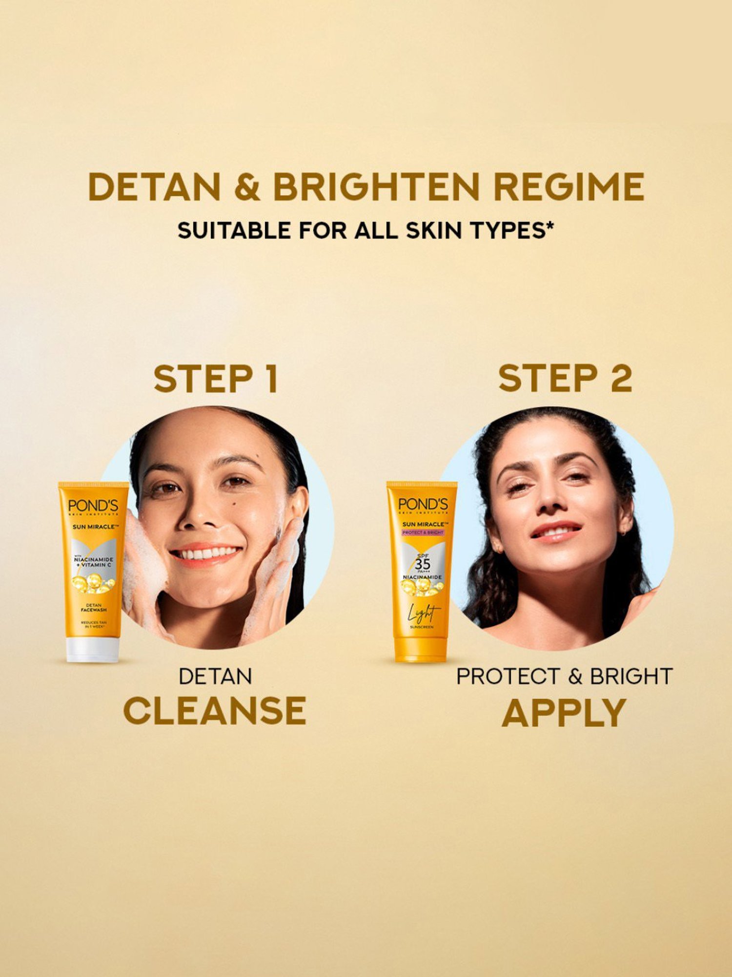 Pond's Sun Miracle Protect & Bright SPF 55 PA++ Light Sunscreen with Niacinamide - 100 gm