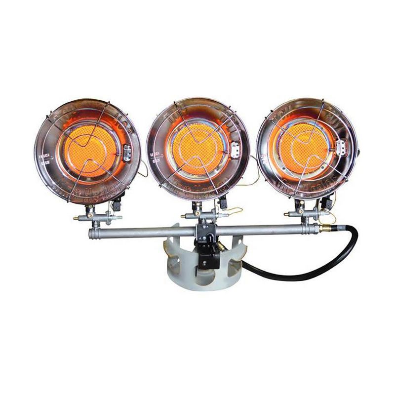 Mr. Heater 45000 BTU 3 Tank Top Burner Spark Ignition Outdoors Propane Heater