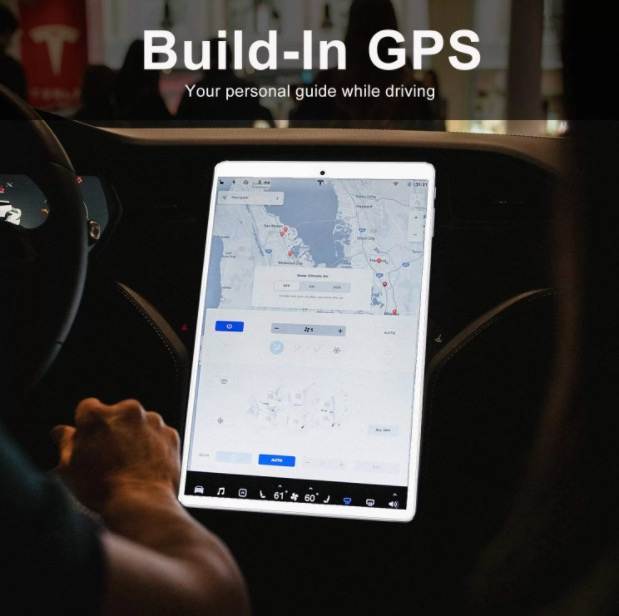 DWO 10.1 inch New Android 9.0 Quad Core Tablet PC Dual sim with 4GB RAM + 64GB Storage[Silver]