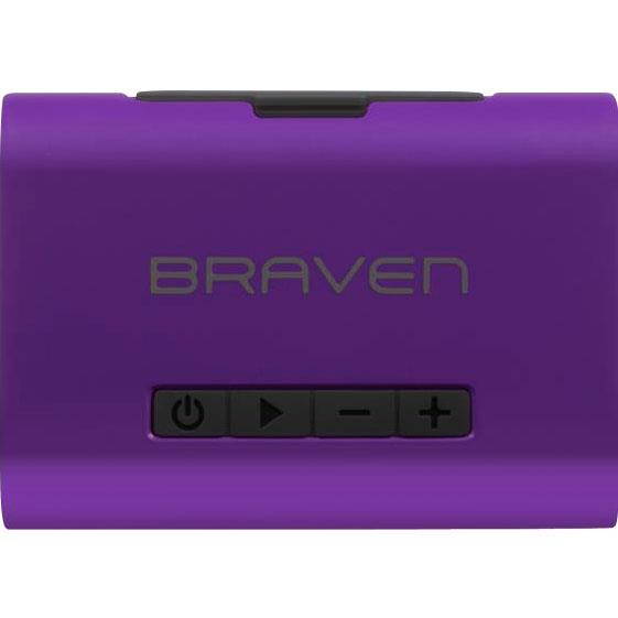 Braven 440 Water Resistant Portable Wireless Bluetooth Speaker/PowerBank Charger (Purple)