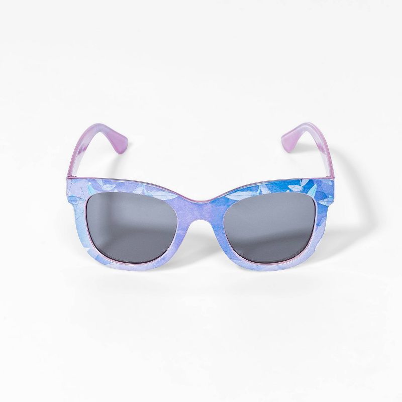 Girls' Mirror Lens Sunglasses - Cat & Jack™ Purple/Blue