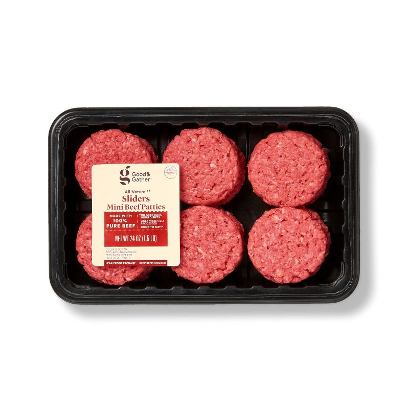 Uncured Bacon and Cheddar Beef Patties - Frozen - 2lbs - Good & Gather™