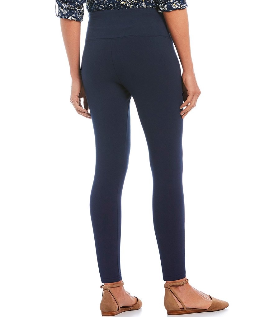 Intro Petite Size Bella Solid Double Knit Slim Her Leggings