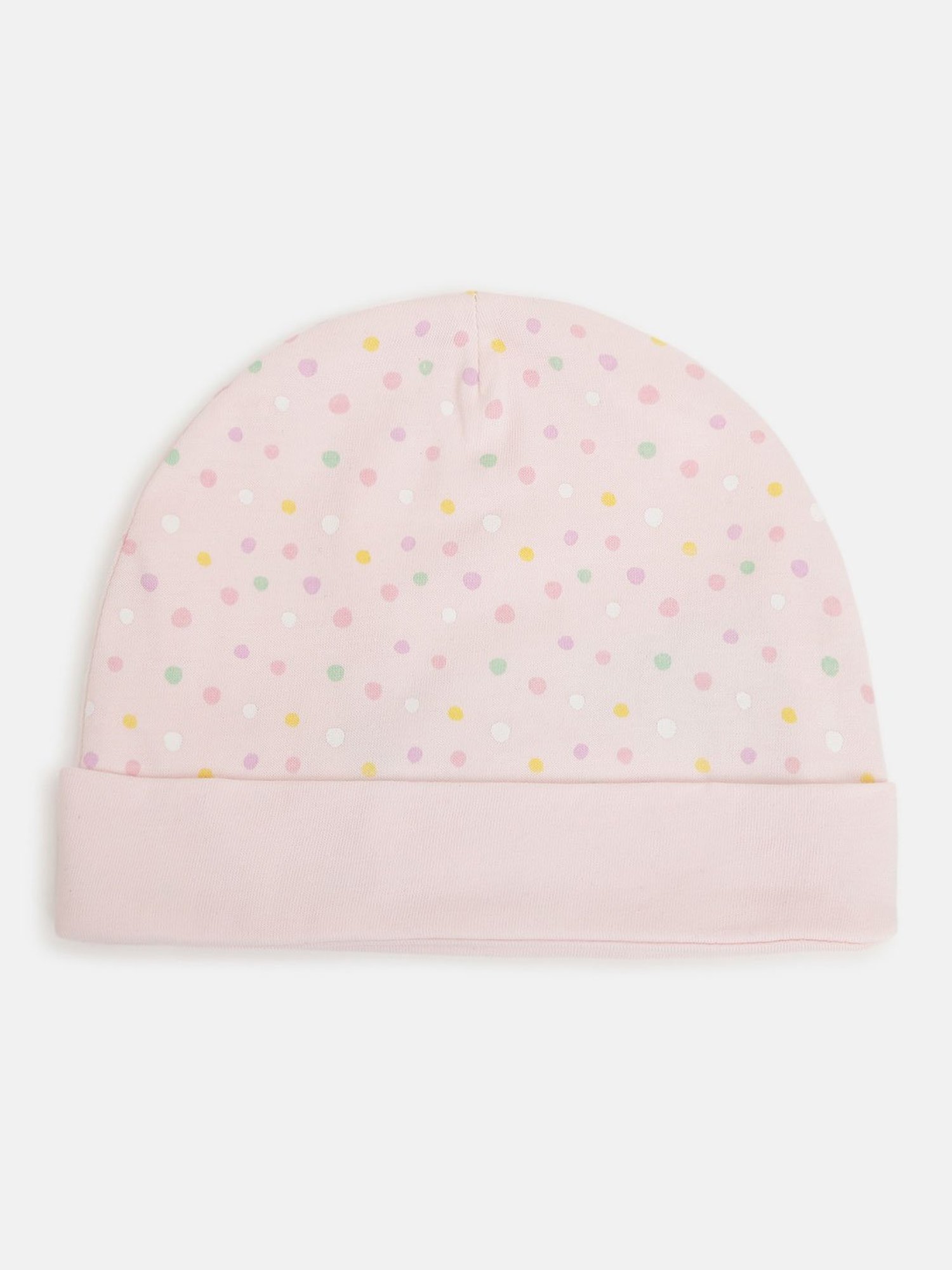 Chicco Kids Light Pink Printed Bodysuit, Bib with Hat Gift Set