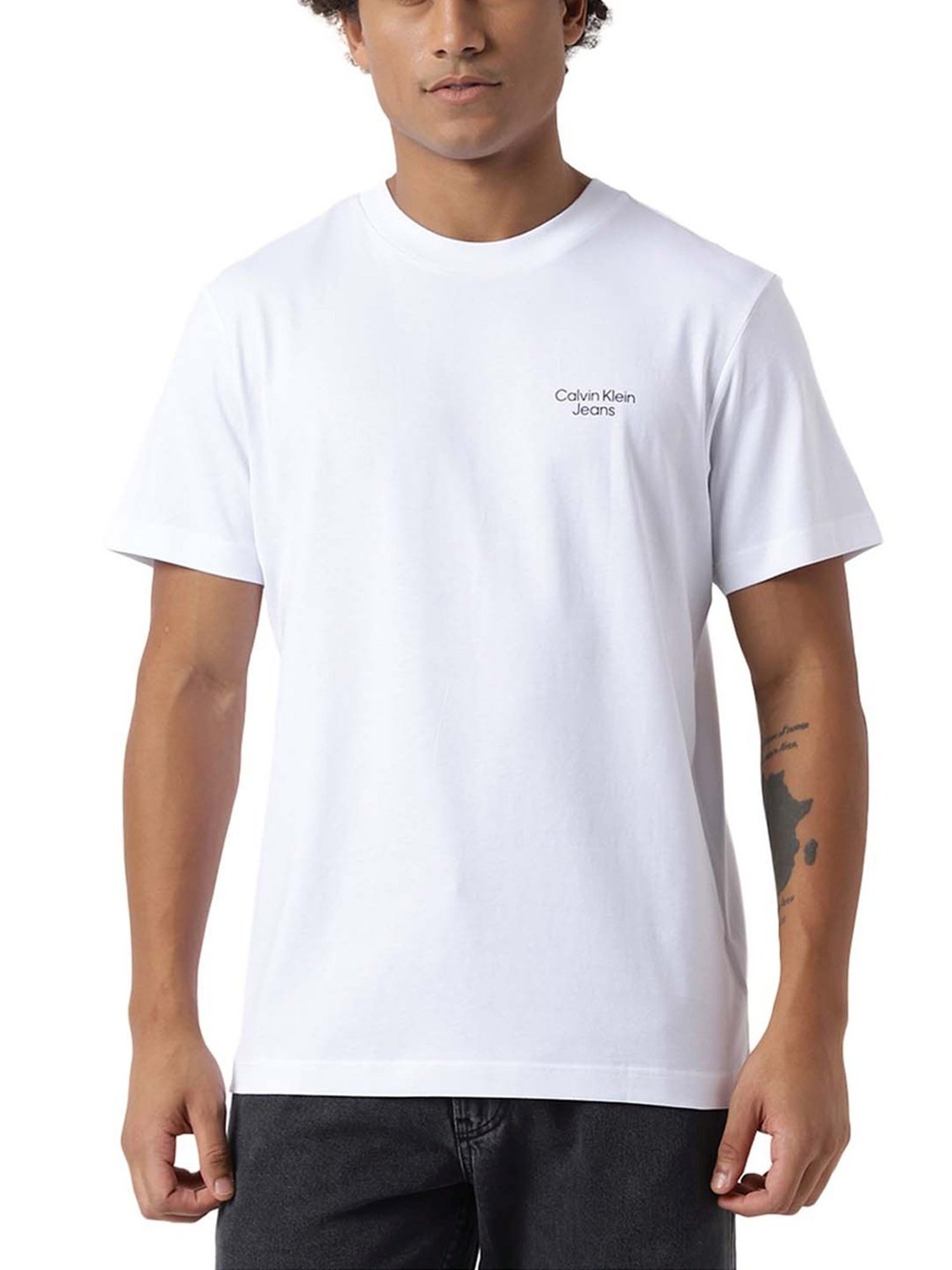 Calvin Klein Jeans Bright White Logo Boxy Fit T-Shirt