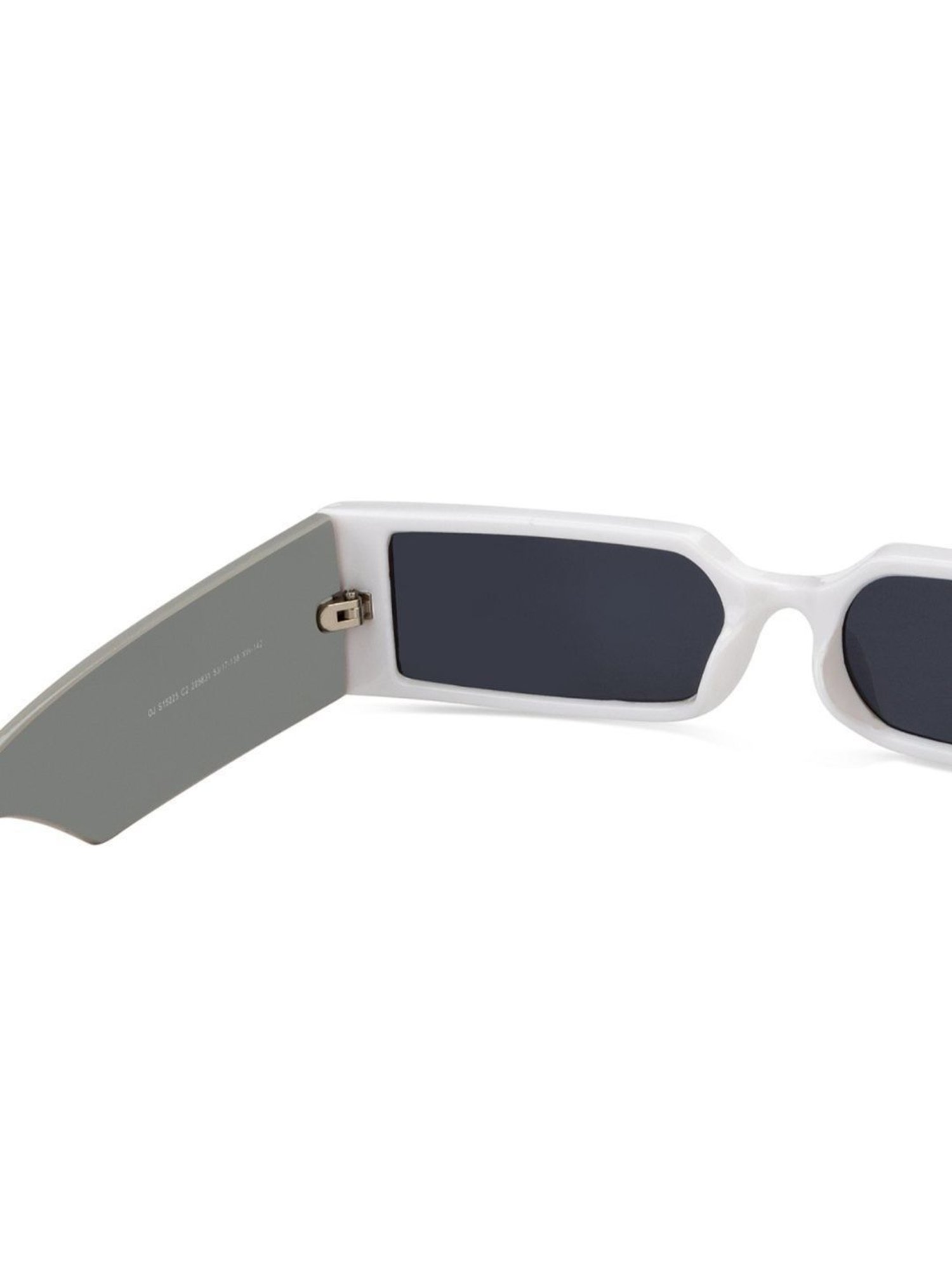 OJOS Grey Rectangular Polarised and UV Protected Lens Unisex Sunglasses