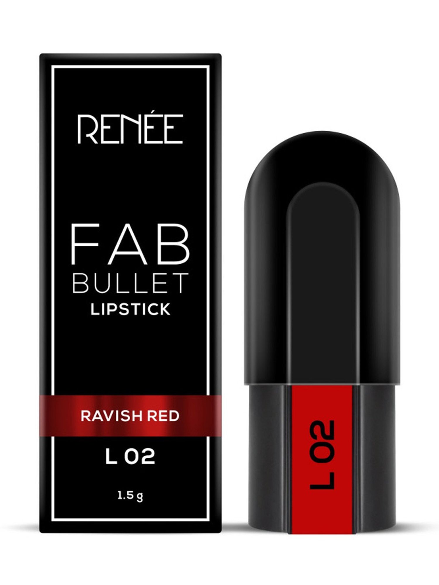 Renee Fab Bullet L 02 Ravish Red - 1.5 gm