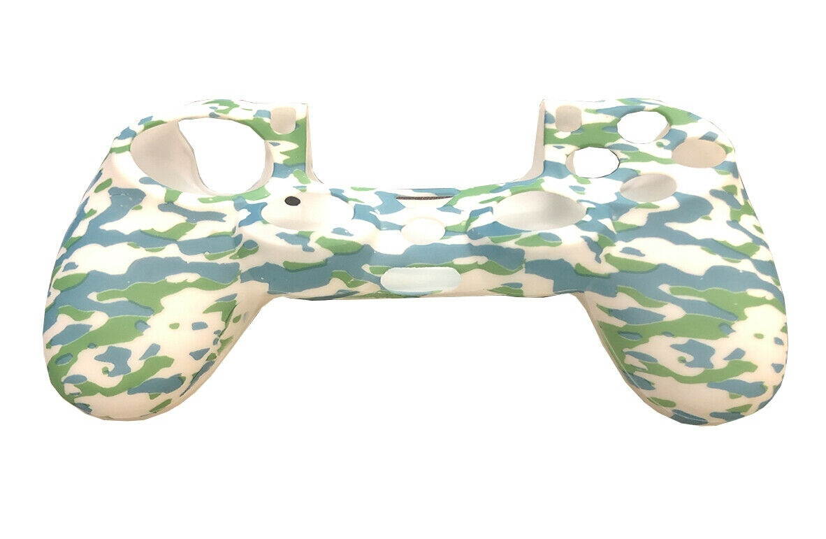 Camo Silicone Rubber Skin Case Gel Cover Grip for Playston 4 PS4 Controller