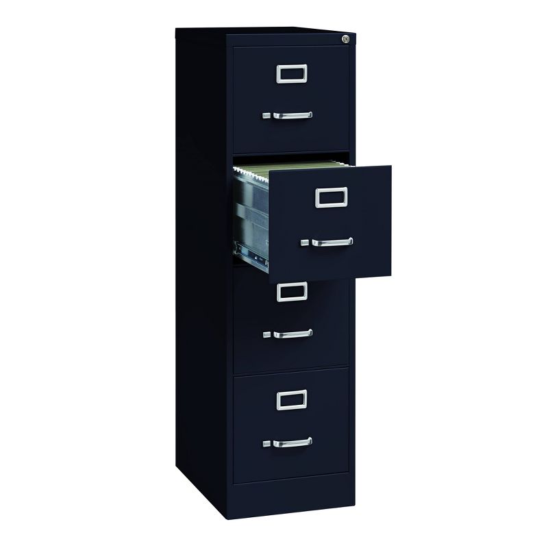 Hirsh Vertical File Cabinet 4 Drawer 22" - Black