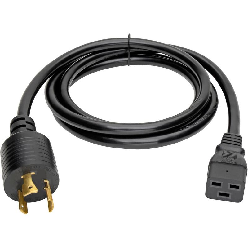 Tripp Lite 12ft Power Cord Extension Cable L6-20P to C19 for PDU/UPS Heavy Duty 20A 12 AWG 12' - 12AWG (IEC-320-C19 to NEMA L6-20P) 12-ft.