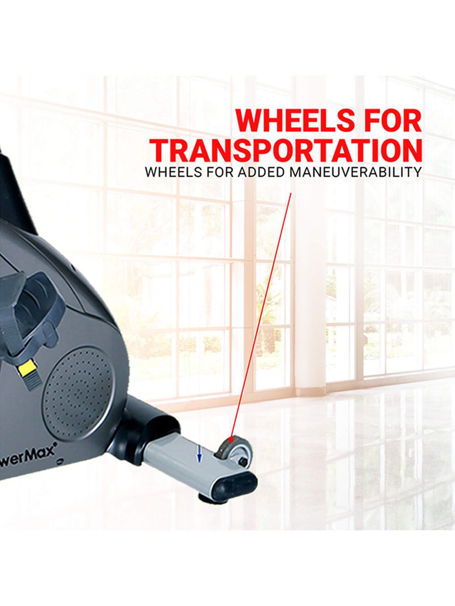 PowerMax Fitness B-S2 Spin Bike (Black)