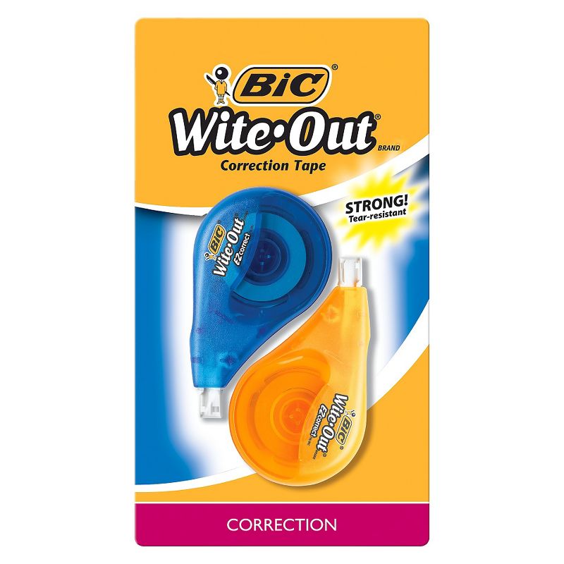 BIC Wite-Out Correction Tape, 2ct - Multicolor