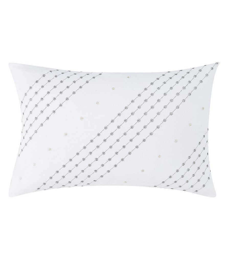 Charisma Belaire Stripe Embroidered Breakfast Pillow