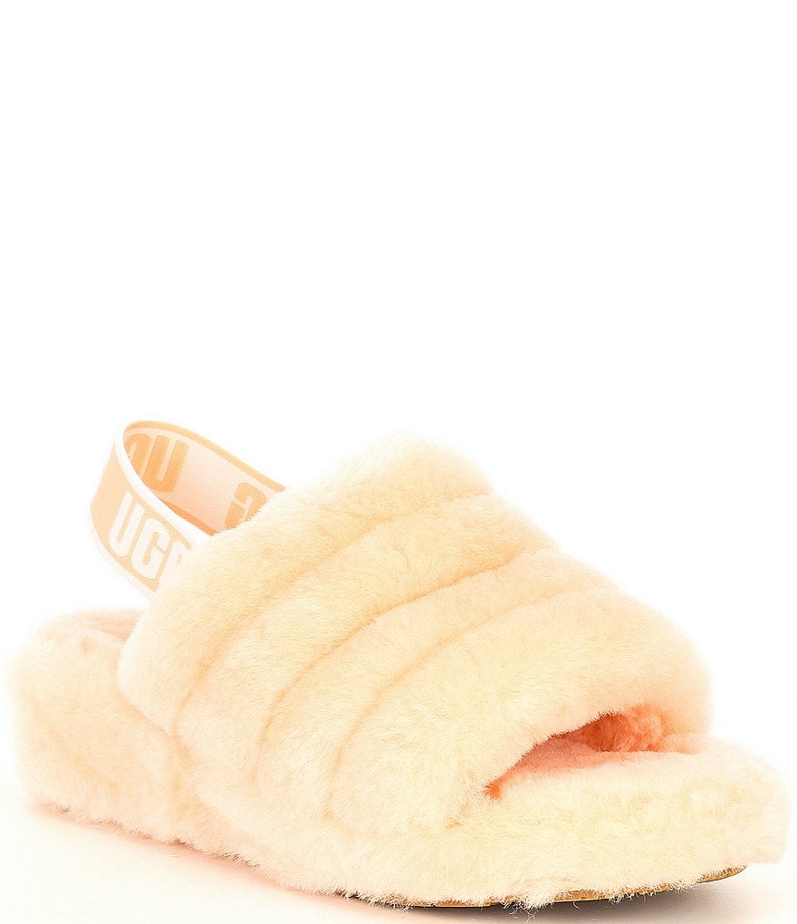 UGG&reg; Logo Fluff Yeah Fur Slides