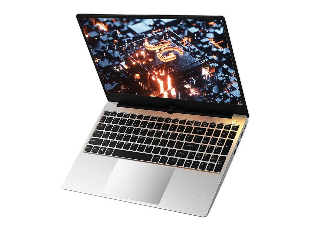 15.6" Silvery Metal  Ultra-thin Business Office Gaming laptop  With Core I7-10510u 1.8GHz Quad Core,Solid State Drive Integrated Graphics,Backlit keyboard win10