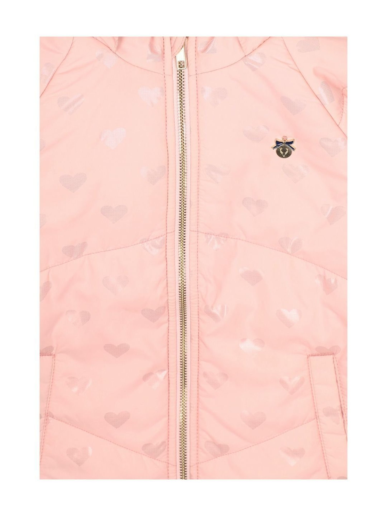 Elle Kids Black Self Pattern Jacket