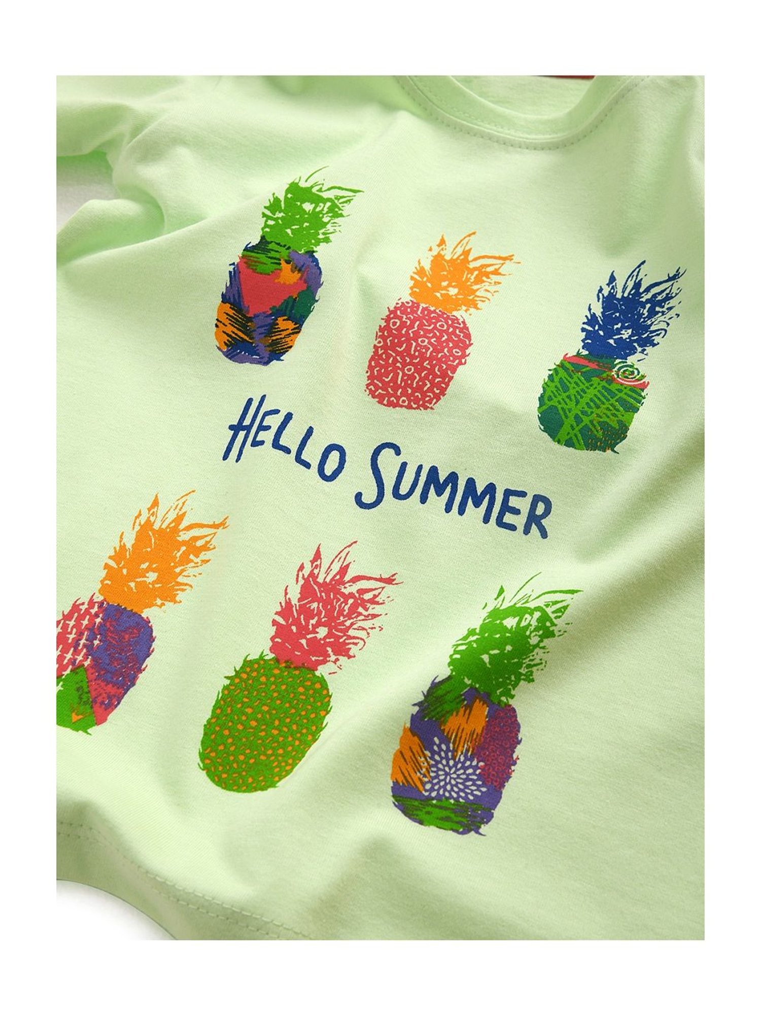 Kids Craft Mint Green Cotton Printed T-Shirt & Pants