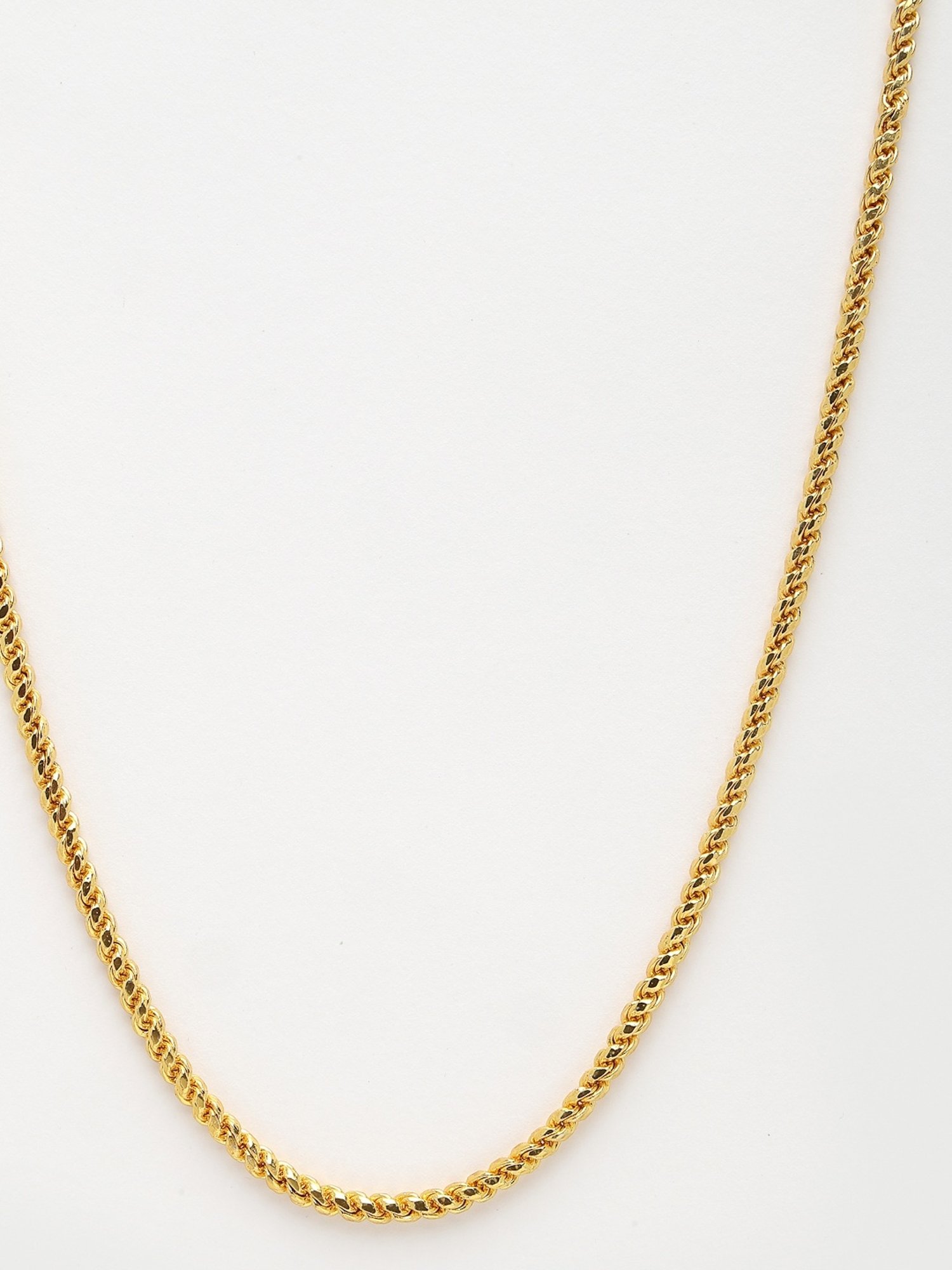 NVR Men Gold-Plated Stainless Steel Chain