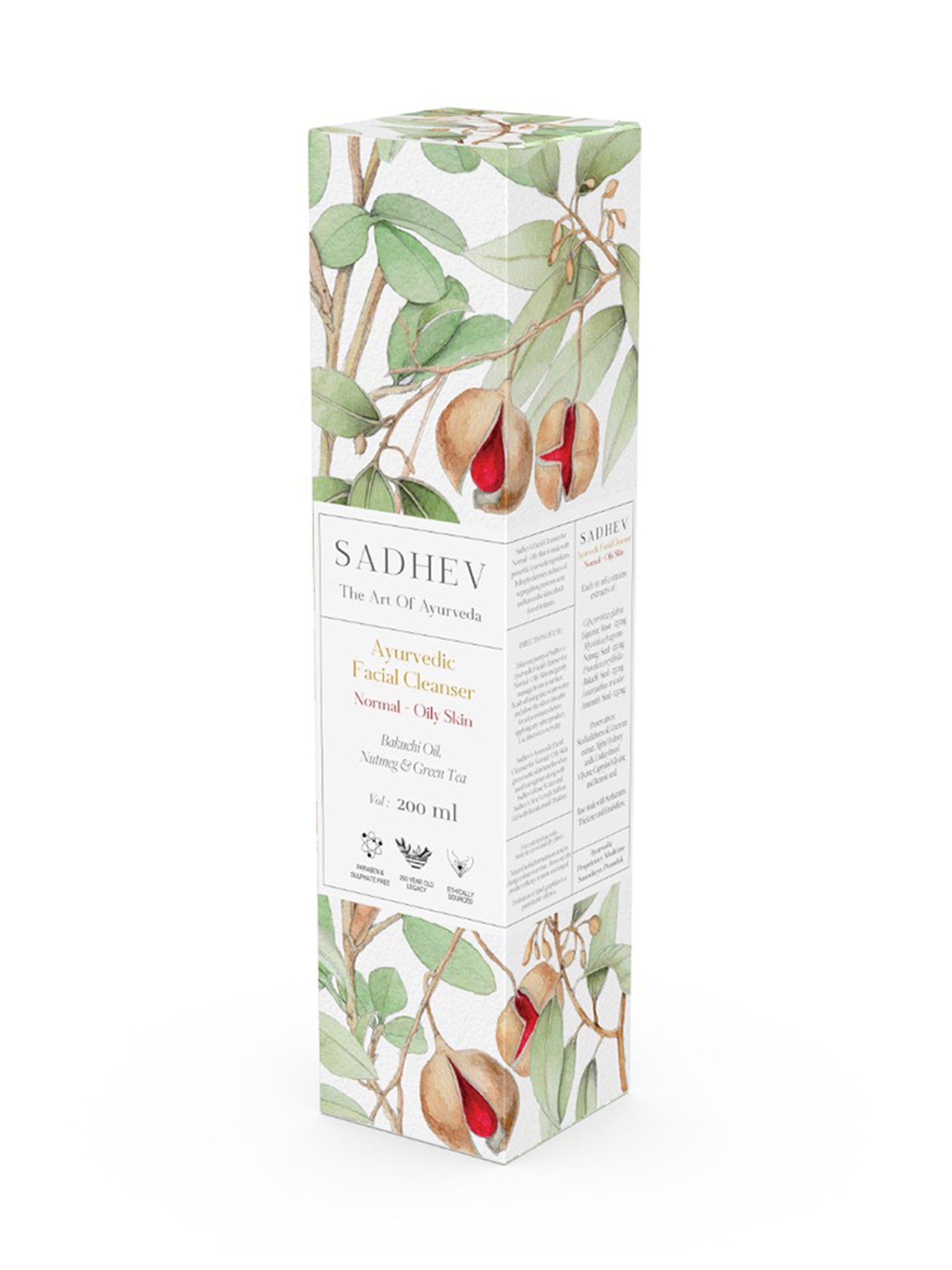 SADHEV The Art Of Ayurveda Ayurvedic Facial Cleanser Normal - Oily Skin - 200 ml