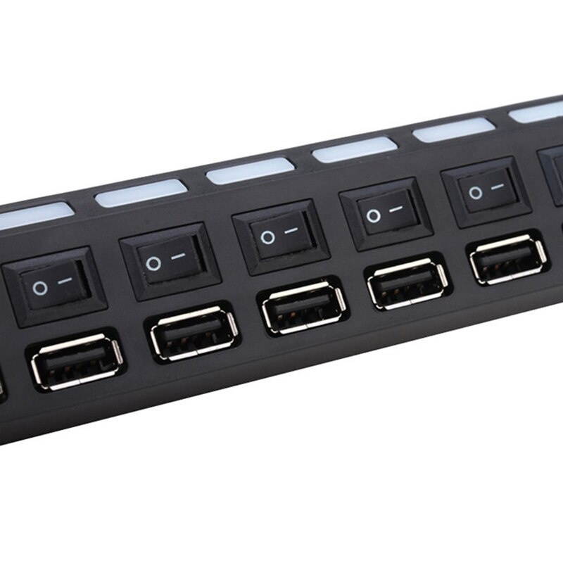 USB4 port 2 Splitter with switch HUB 4-hole Independent switch HUB USB2.0 hub Multifunction