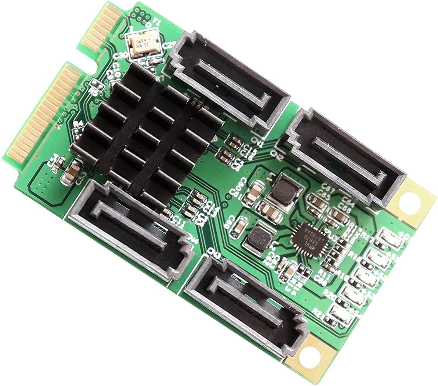 IOCrest 4 Port SATA III Mini PCI-e Controller Card - SI-MPE40125