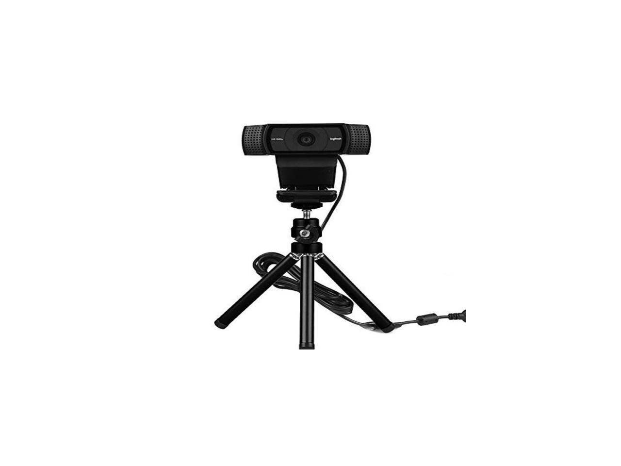 Webcam Tripod, Lightweight Mini Webcam Tripod for Logitech Webcam C920 C920S C922 C270 C615 Small Camera Tripod Mount Cell Phone Holder Stand
