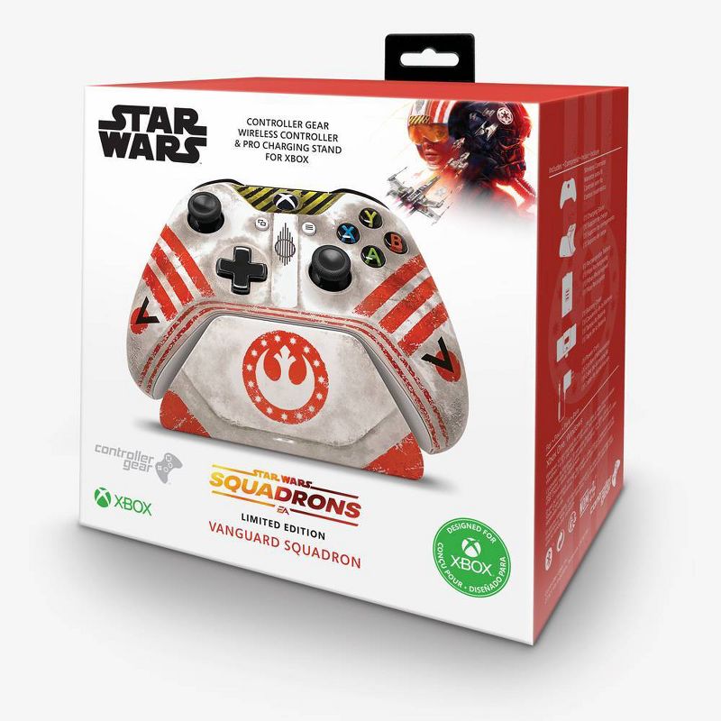 Star Wars Squadrons Wireless Controller and Pro Charging Stand Bundle for Xbox One/Series X/S