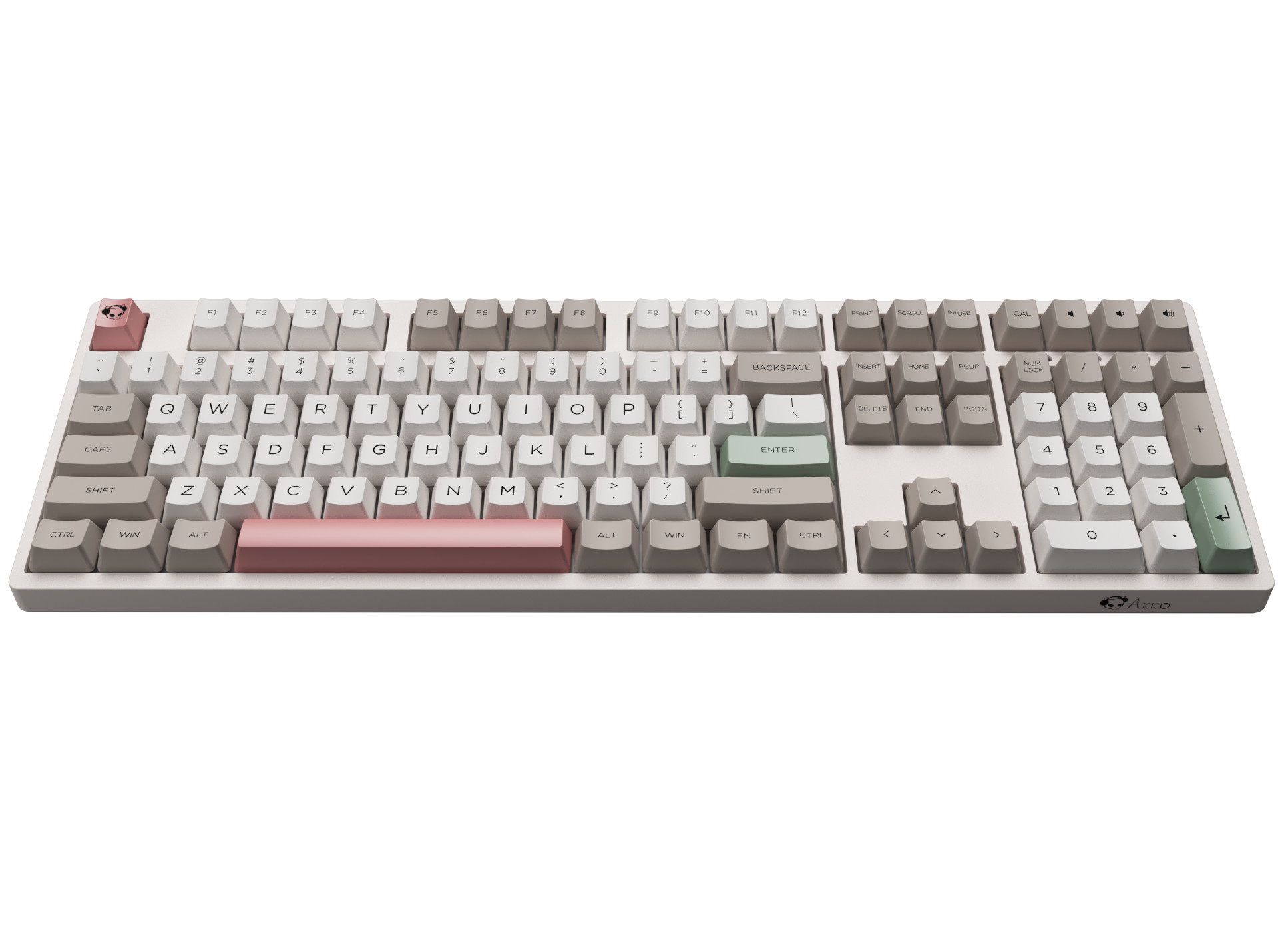 Akko 3108V2 Sailor Moon Gaming Mechanical Keyboard Pink Switch Double Shot Dye Sub PBT Keycaps NKRO Detachable USB Type-C Pink Cat Paw