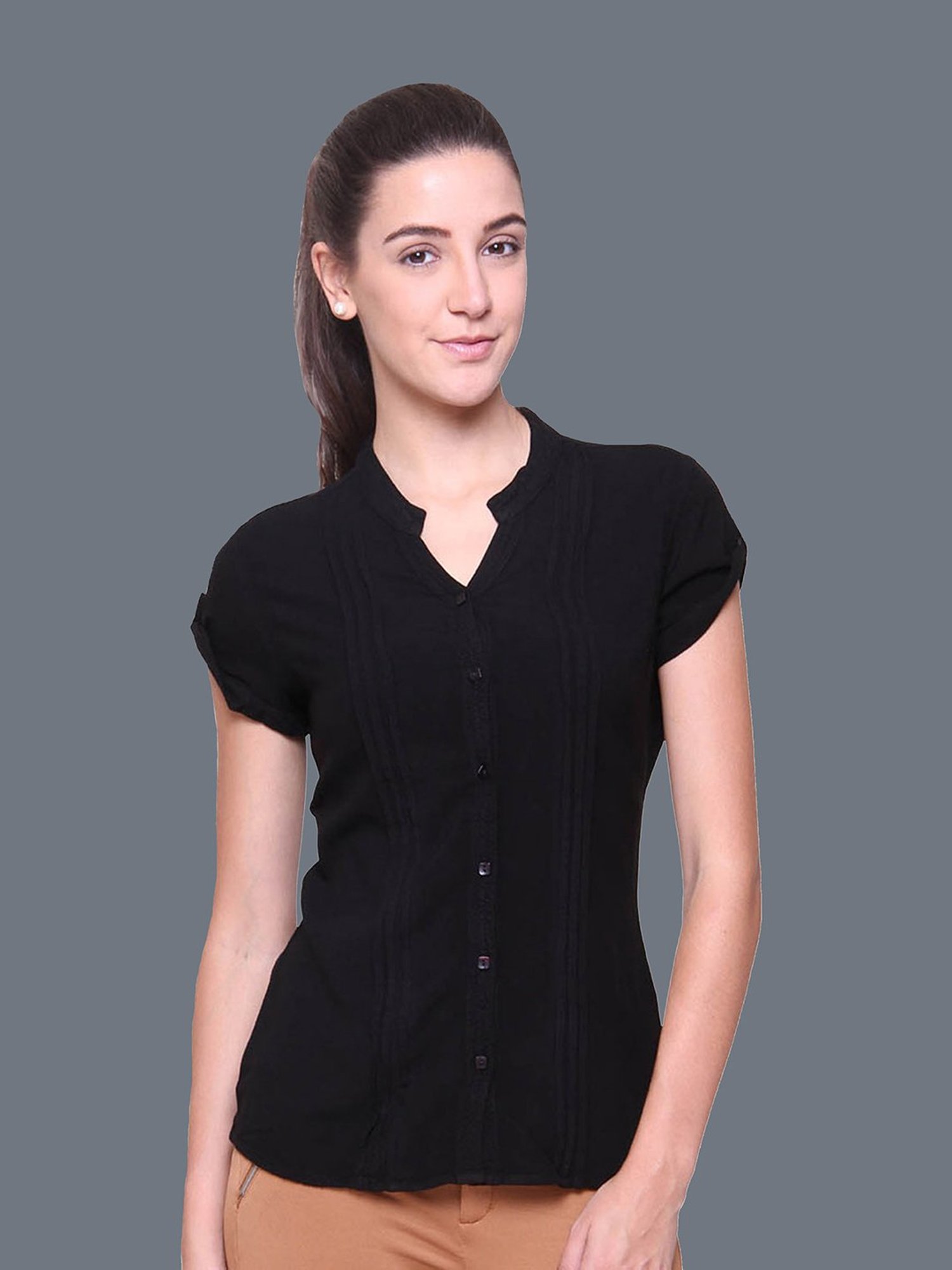 Identiti Black Regular Fit Shirt