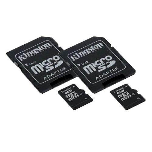 samsung sght259 cell phone memory card 2 x 8gb microsdhc memory card with sd adapter 2 pack