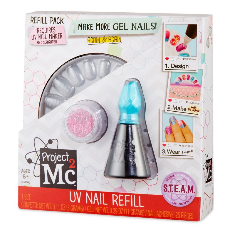 Project Mc2 UV Nail Maker DIY Design Kit REFILL Teal