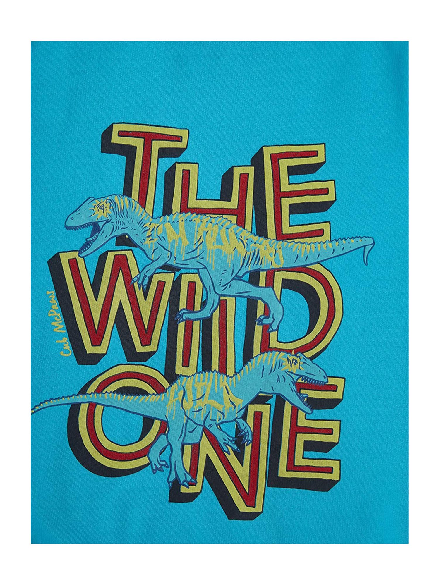 Cub McPaws Kids Blue Printed  Sweatshirt