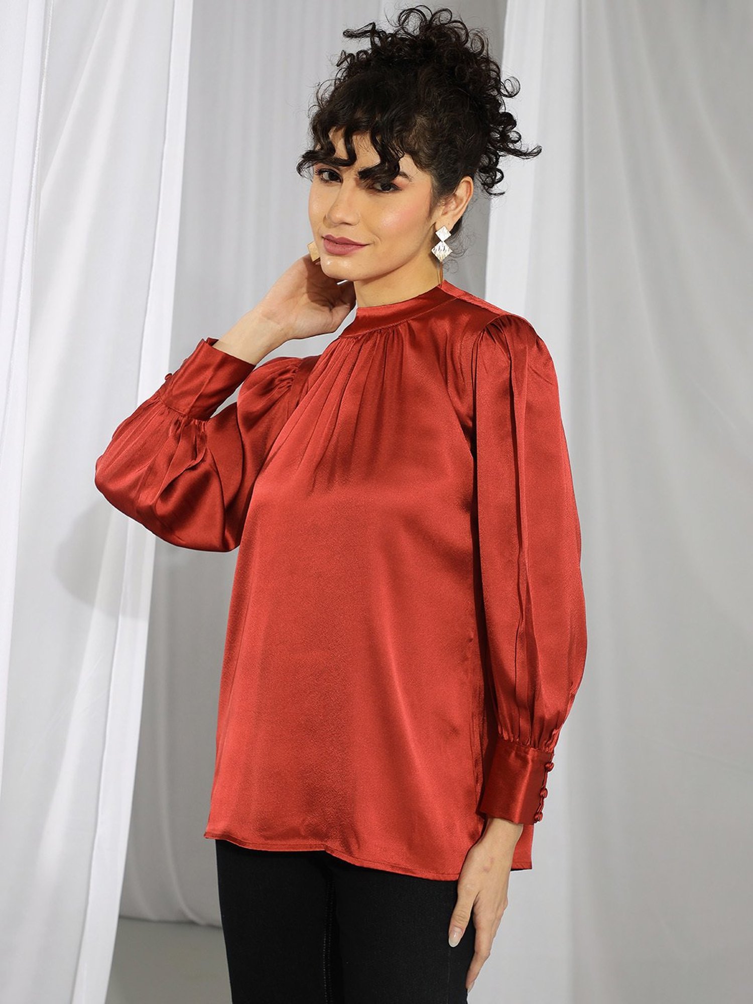 Kotty Brown Regular Fit Top