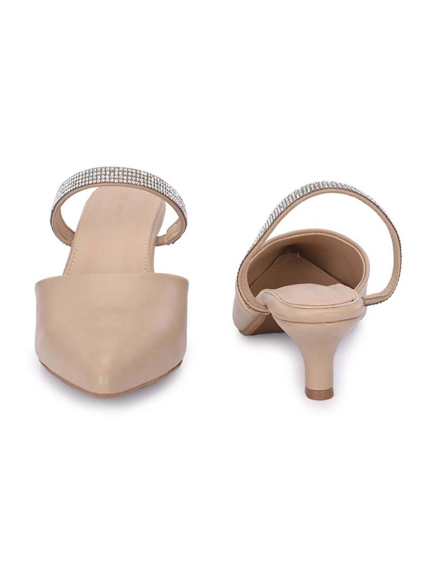 Clog London Women's Beige Mule Shoes