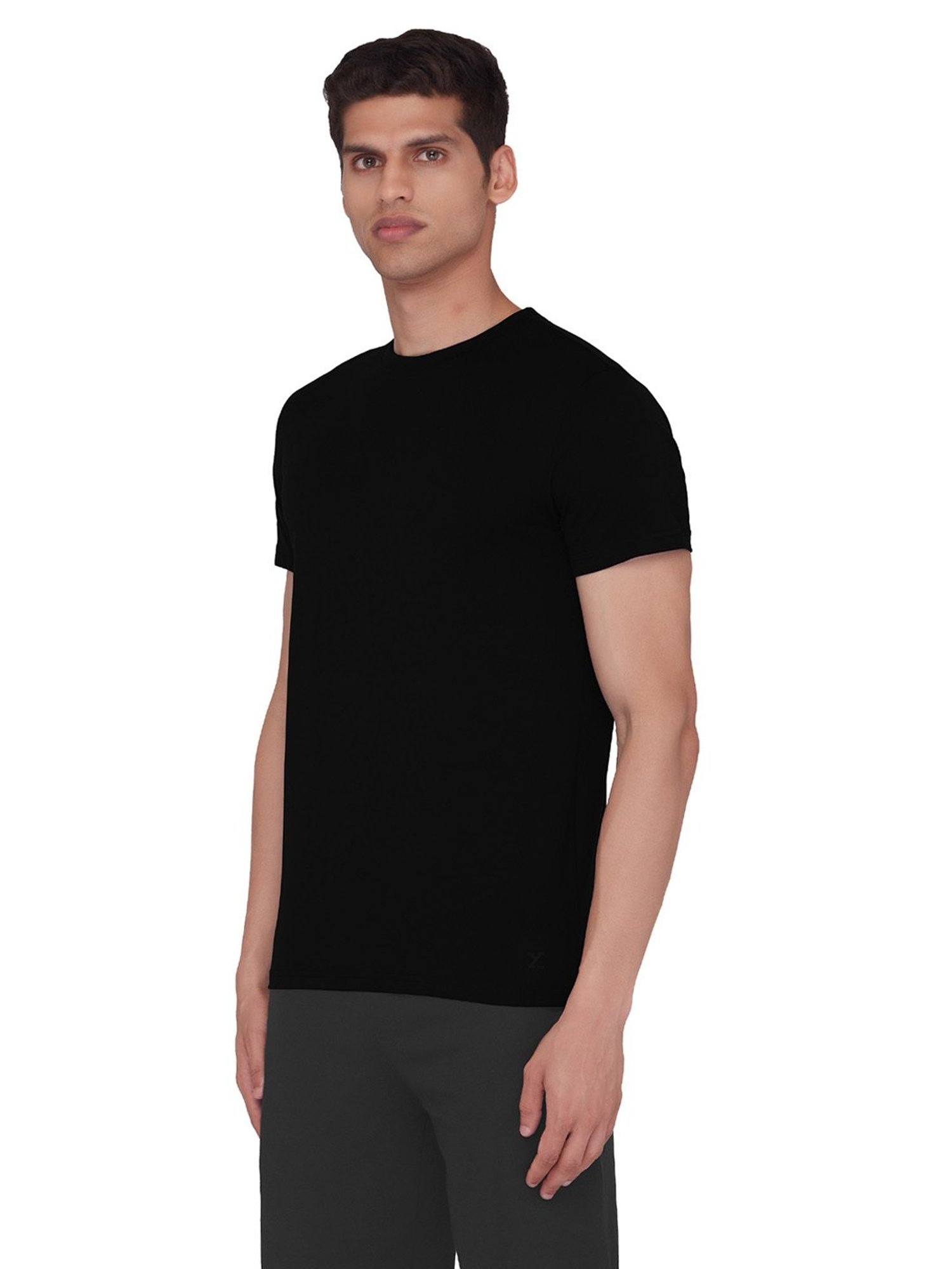 XYXX Black Round Neck T-Shirt