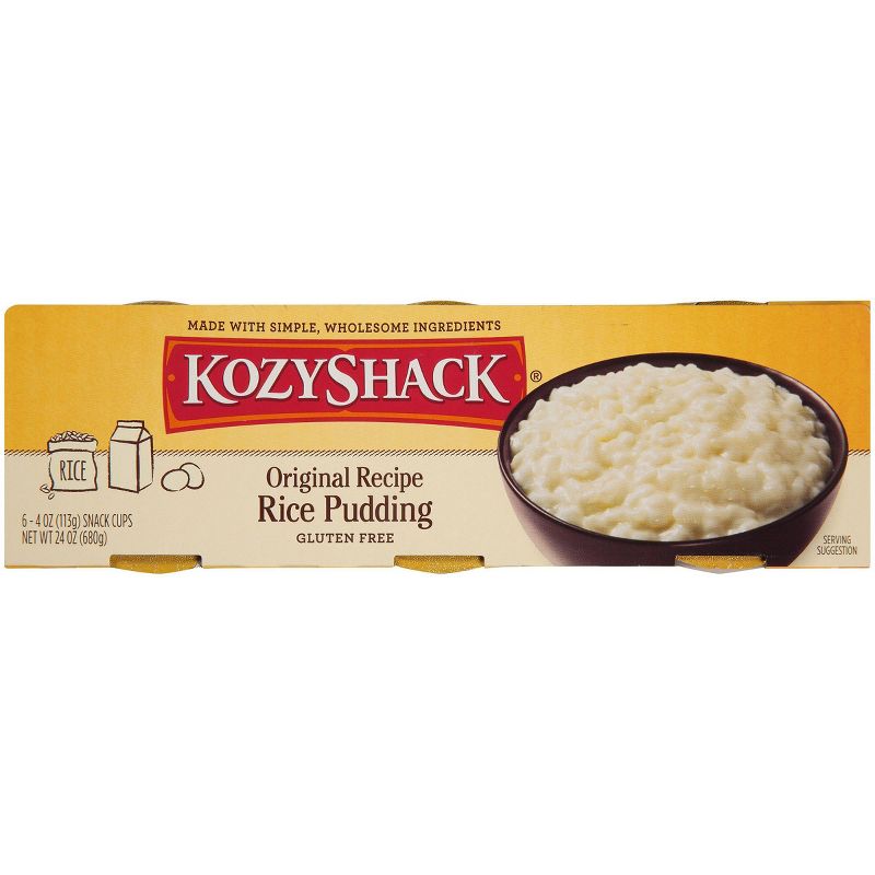 Kozy Shack Original Rice Pudding Cups - 4oz/6ct