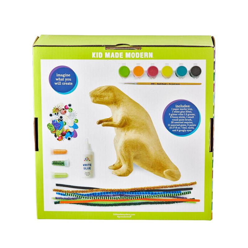 Kid Made Modern Paint Your Own Paper Mache T-Rex Kit