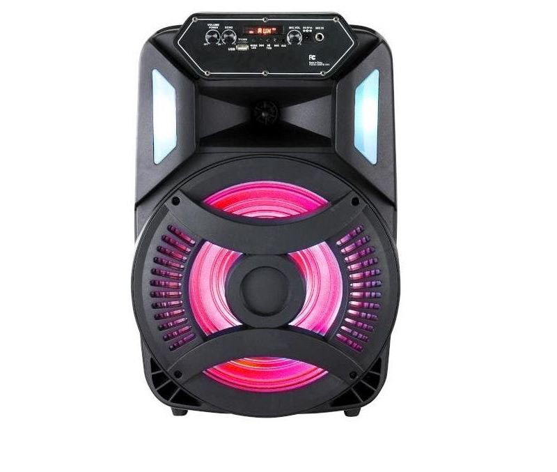 12'' Bluetooth Speaker with Microphone/Aux input - RGB lighting - 1500mAh battery built in battery - 8W Amplifier RMS